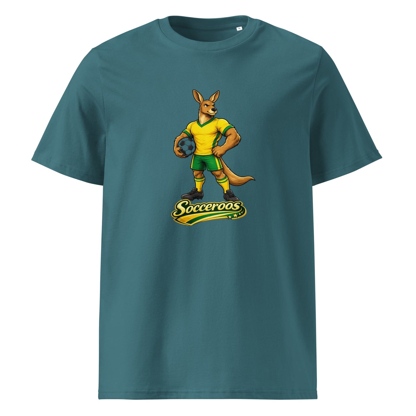 Australia Football T-Shirt I Socceroo Organic Fan Tee - velarocity