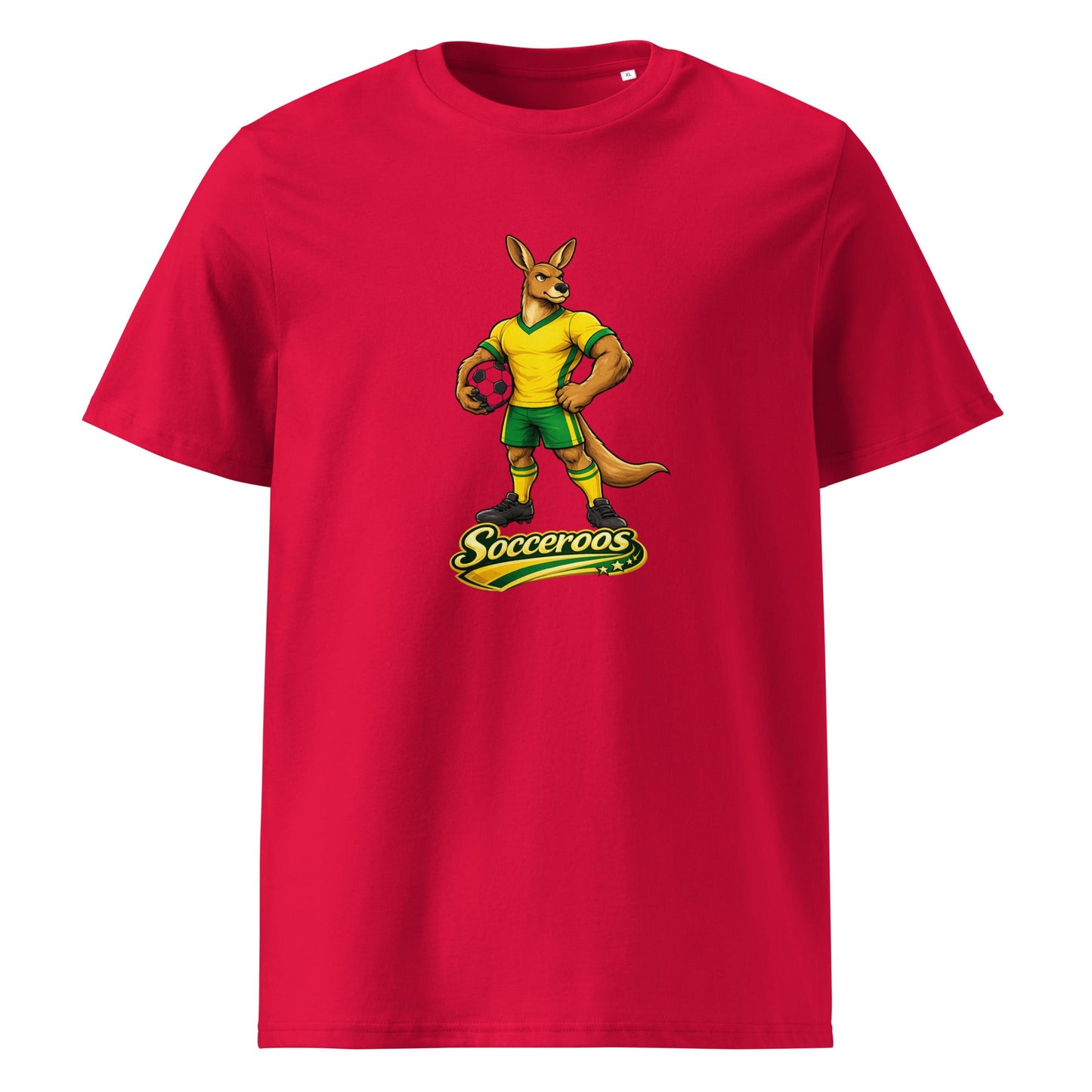 Australia Football T-Shirt I Socceroo Organic Fan Tee - velarocity