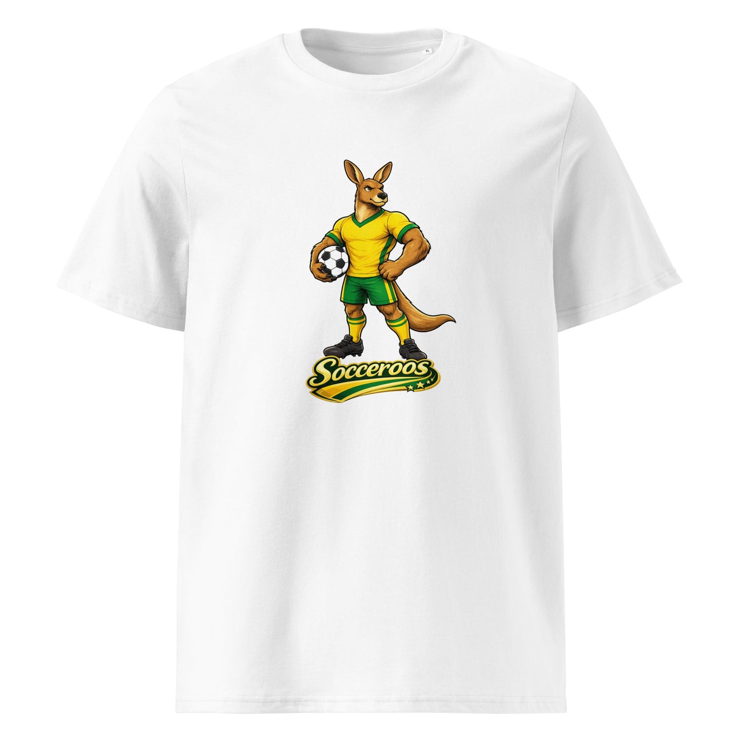 Australia Football T-Shirt I Socceroo Organic Fan Tee - velarocity