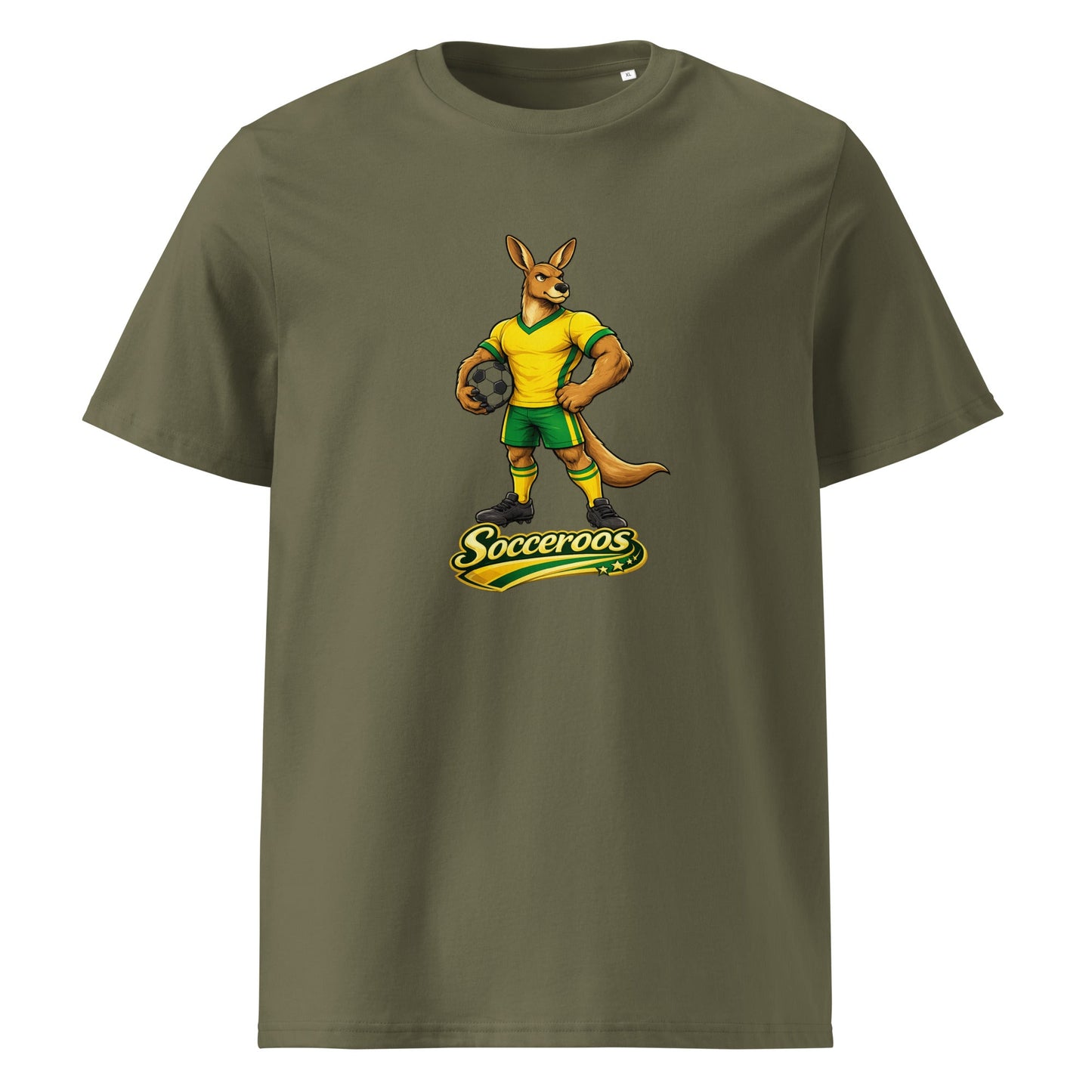 Australia Football T-Shirt I Socceroo Organic Fan Tee - velarocity