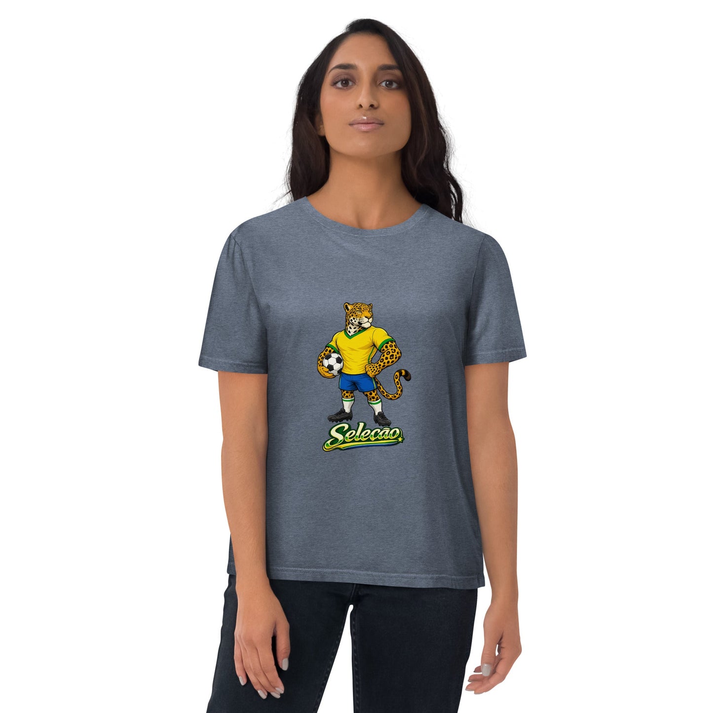 Brazil Football T-Shirt I Jaguar Organic Fan Tee - velarocity