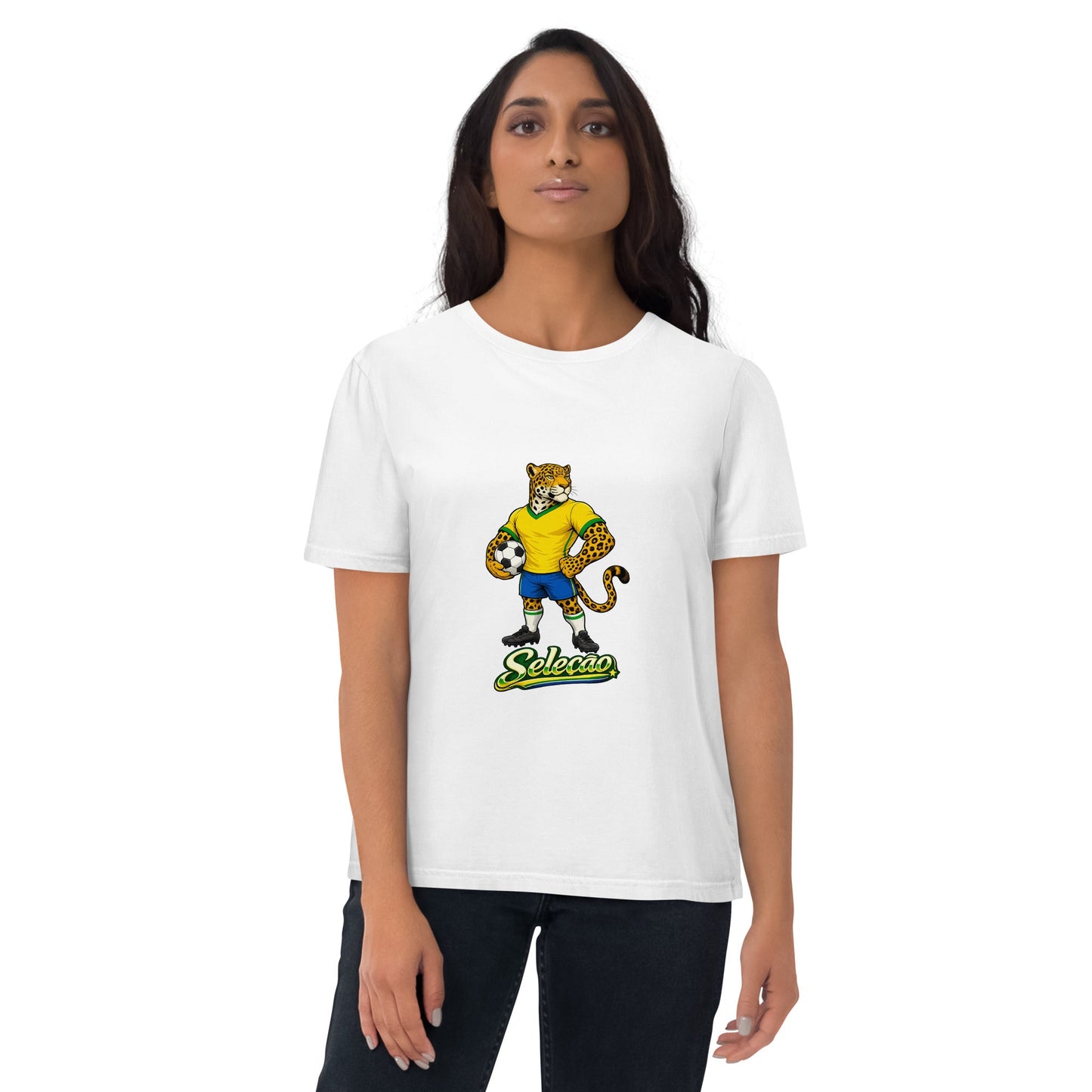 Brazil Football T-Shirt I Jaguar Organic Fan Tee - velarocity