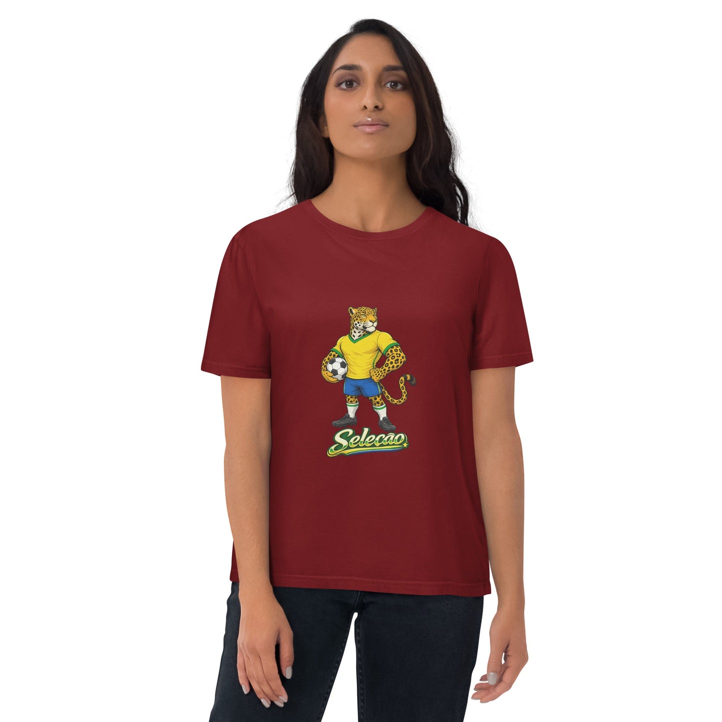 Brazil Football T-Shirt I Jaguar Organic Fan Tee - velarocity