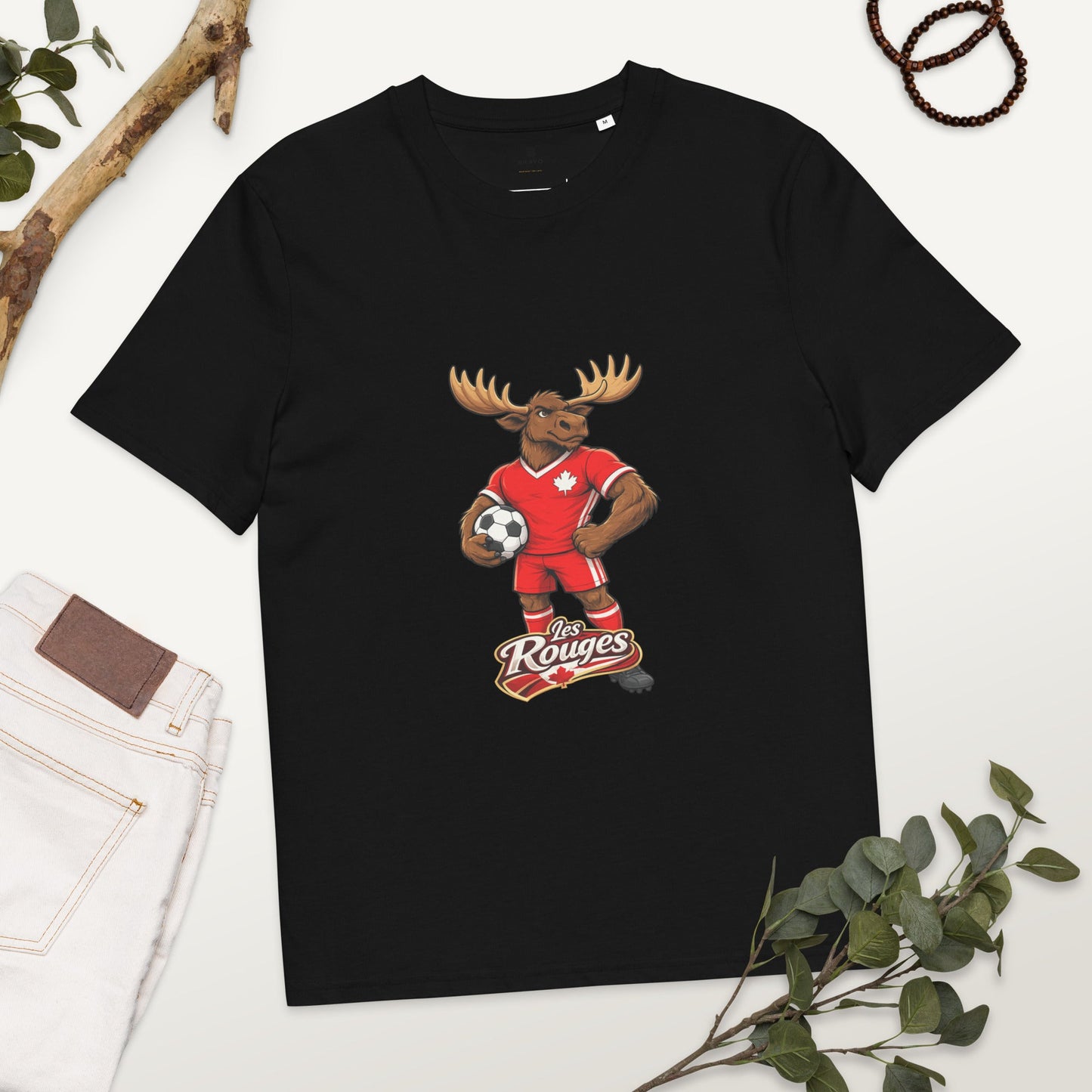 Canada Football Team T-Shirt I Moose Organic Fan Tee - velarocity