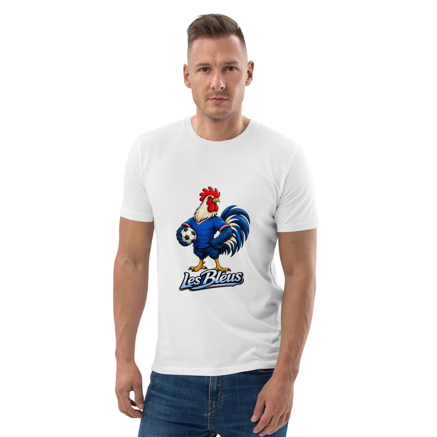 France Football T-Shirt | Les Bleus Organic Fan Tee - velarocity