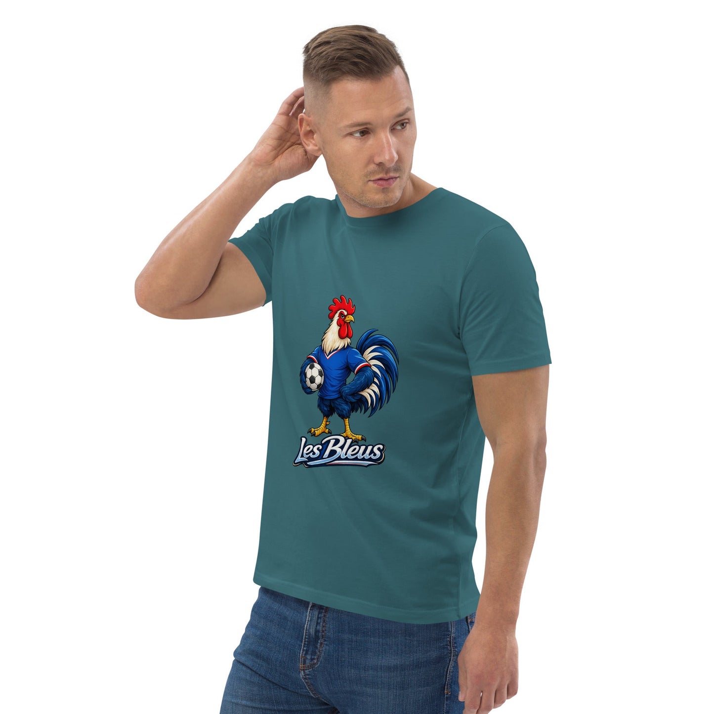 France Football T-Shirt | Les Bleus Organic Fan Tee - velarocity