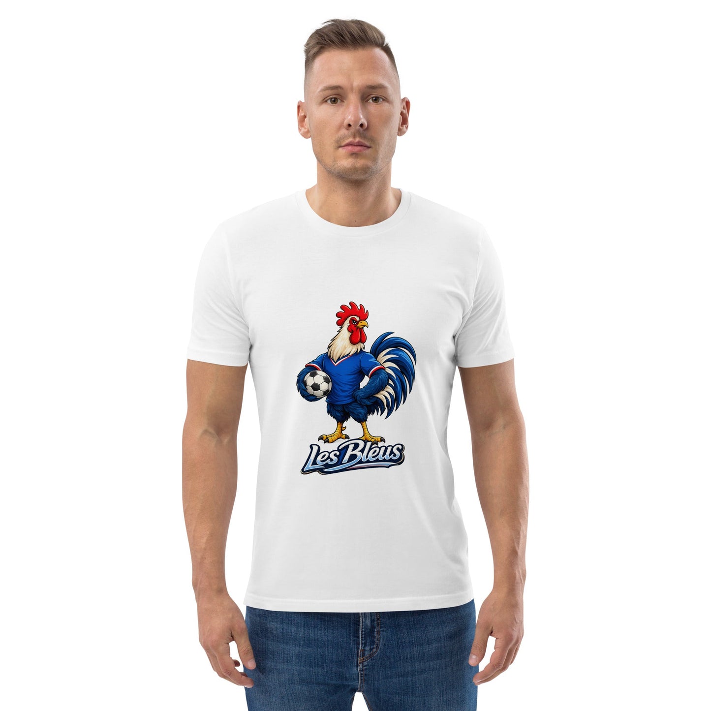 France Football T-Shirt | Les Bleus Organic Fan Tee - velarocity