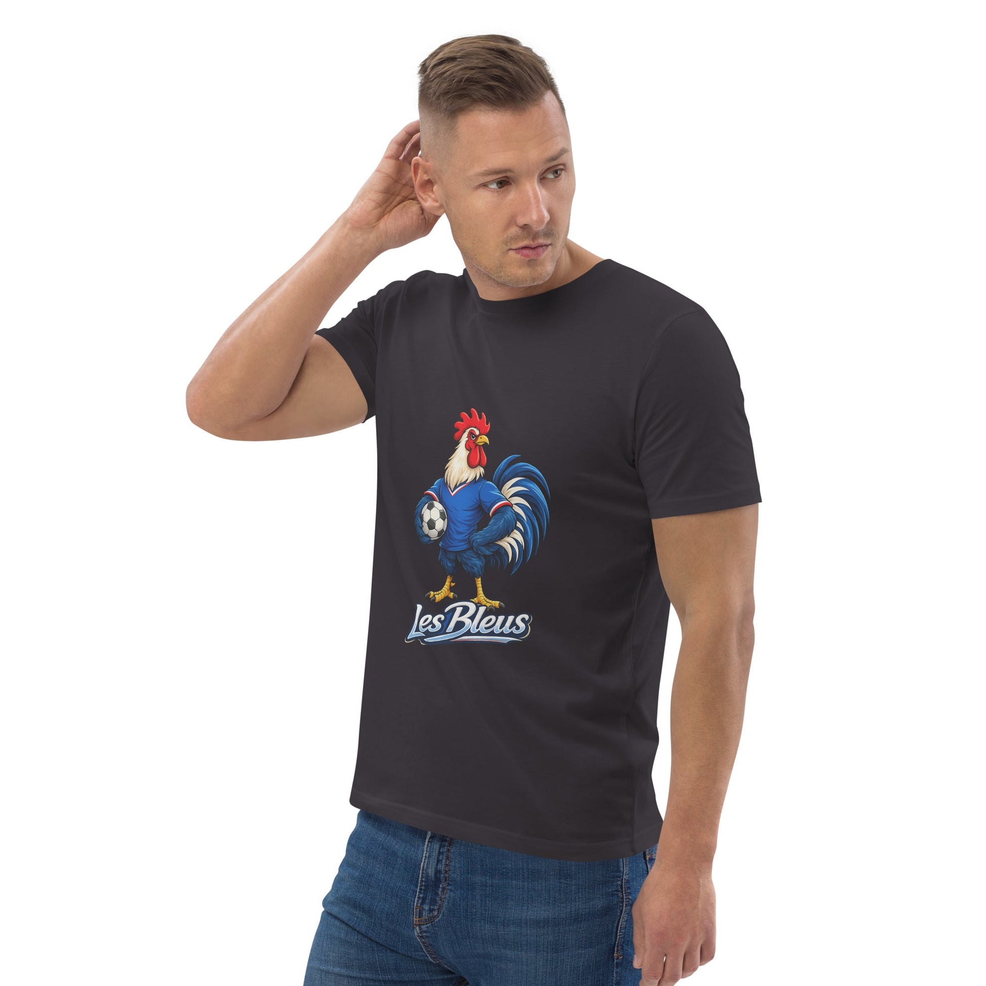 France Football T-Shirt | Les Bleus Organic Fan Tee - velarocity