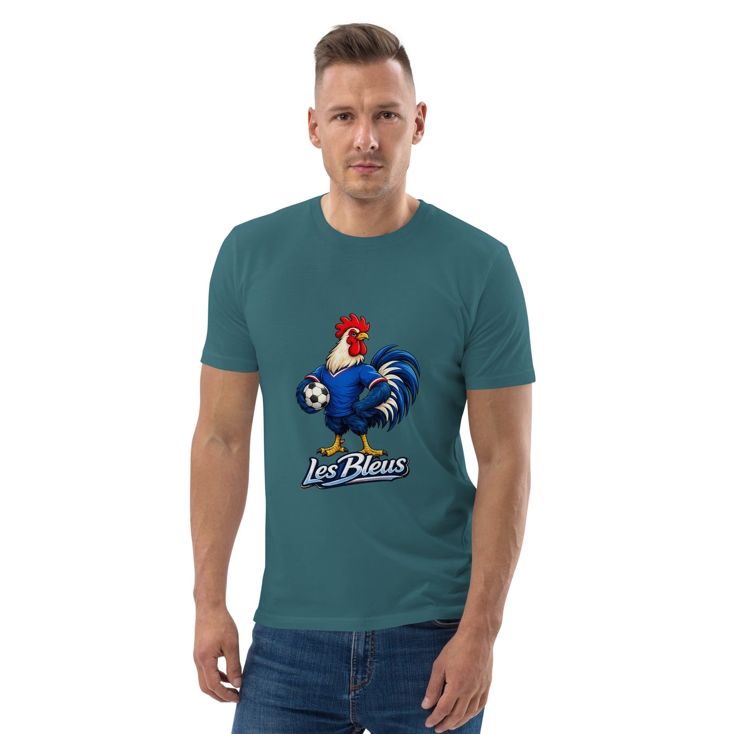 France Football T-Shirt | Les Bleus Organic Fan Tee - velarocity