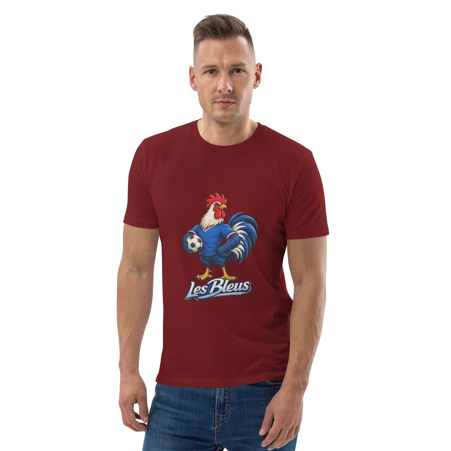 France Football T-Shirt | Les Bleus Organic Fan Tee - velarocity