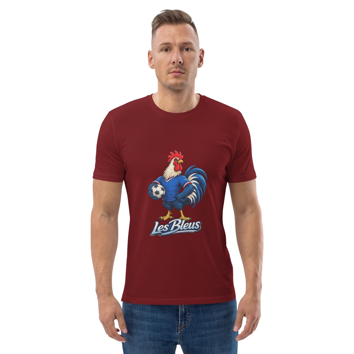 France Football T-Shirt | Les Bleus Organic Fan Tee - velarocity