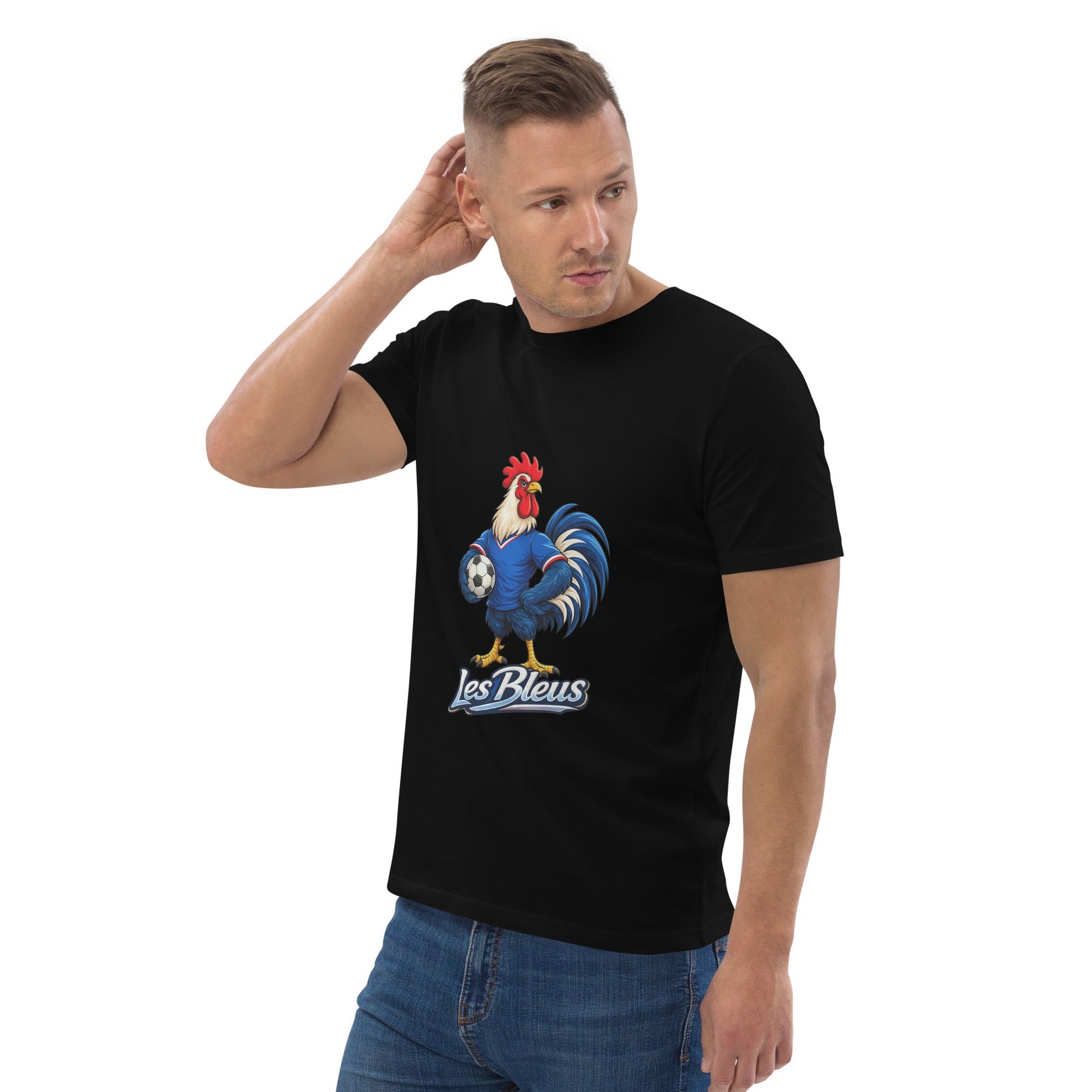 France Football T-Shirt | Les Bleus Organic Fan Tee - velarocity