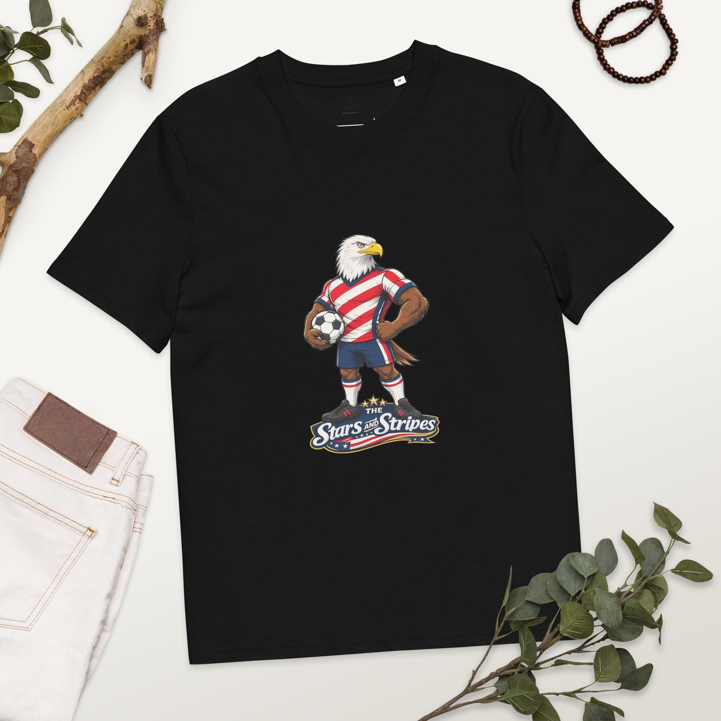USA Football T-Shirt | Eagle Organic Fan Tee - velarocity