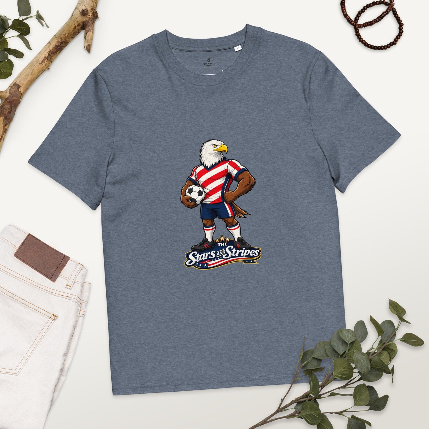 USA Football T-Shirt | Eagle Organic Fan Tee - velarocity